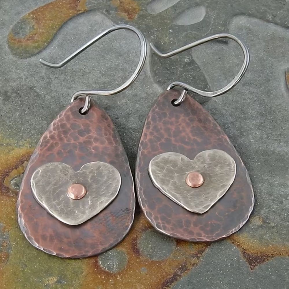 Boho Heart Earrings N1815